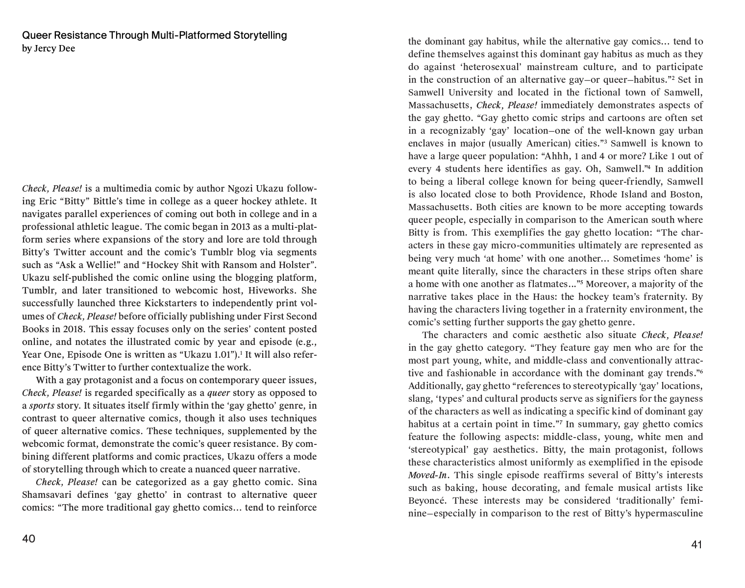 A digital collage of the first two pages of Queer Resistance.